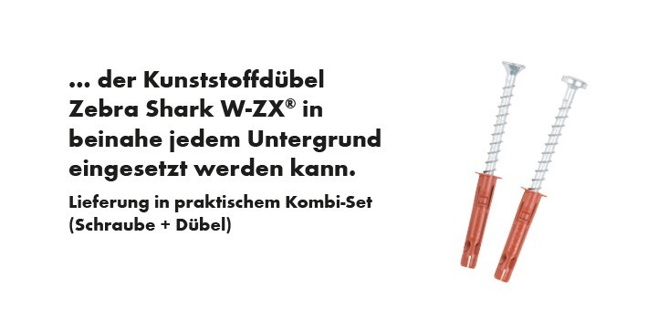 Kunststoffdübel W-ZX: Universallösung für allgemeine Befestigungen
