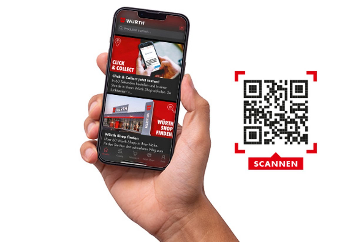 Scannen und Würth App herunterladen
