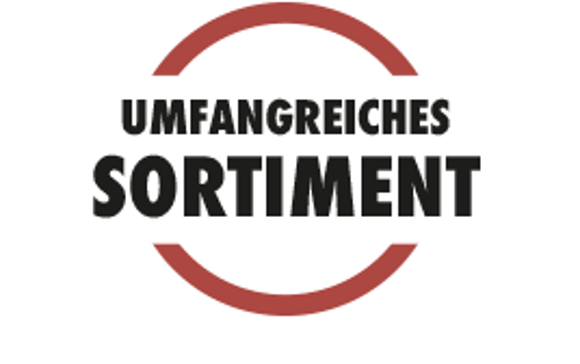 Umfangreiches Sortiment